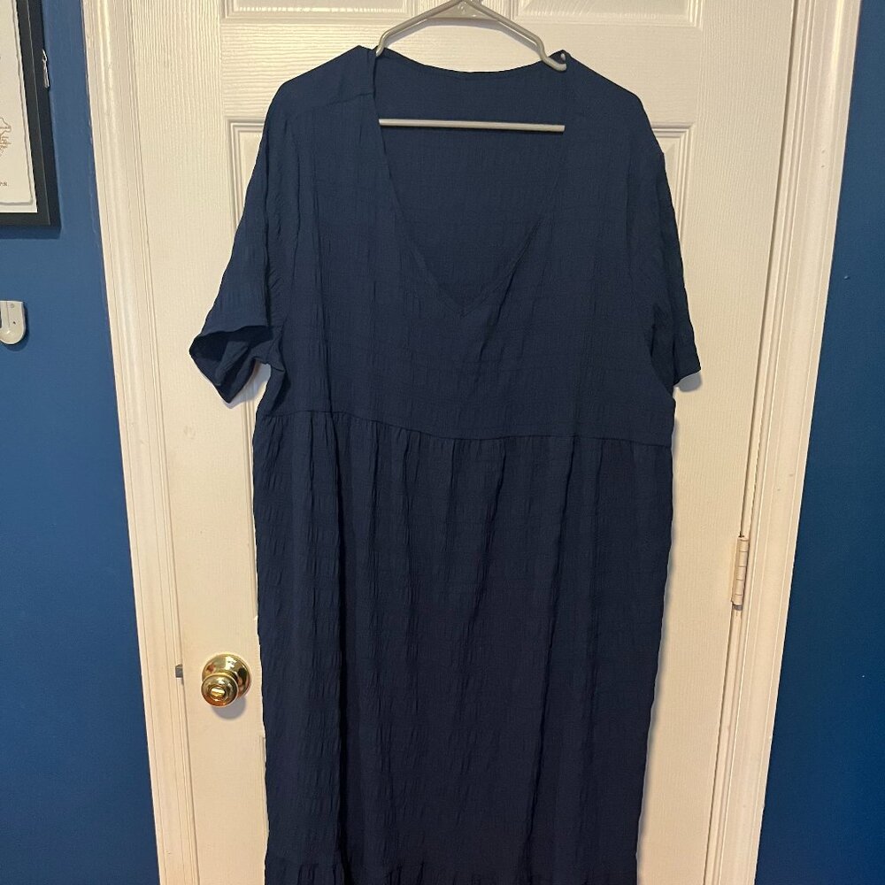 Navy blue maxi dress